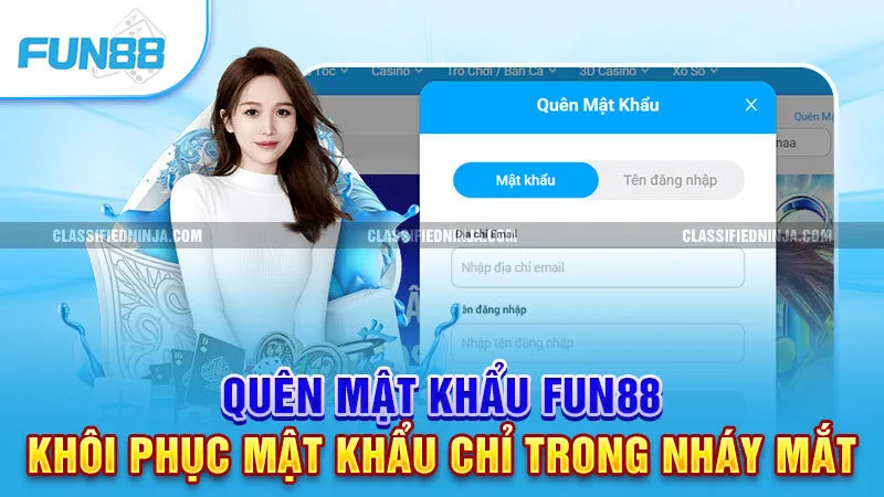 Quên mật khẩu Fun88