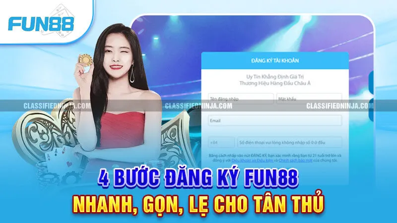 Đăng Ký Fun88 - Hướng Dẫn Chi Tiết 4 Bước Thao Tác Nhanh Chóng 2 4 bước đăng ký Fun88 nhanh, gọn, lẹ cho tân thủ